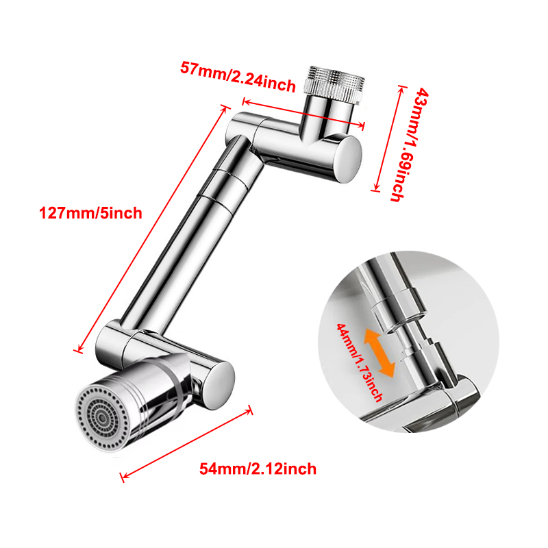 Kitchen Appliances Bundle - 1440° Scalable Metal Faucet Aerator Splash-Proof