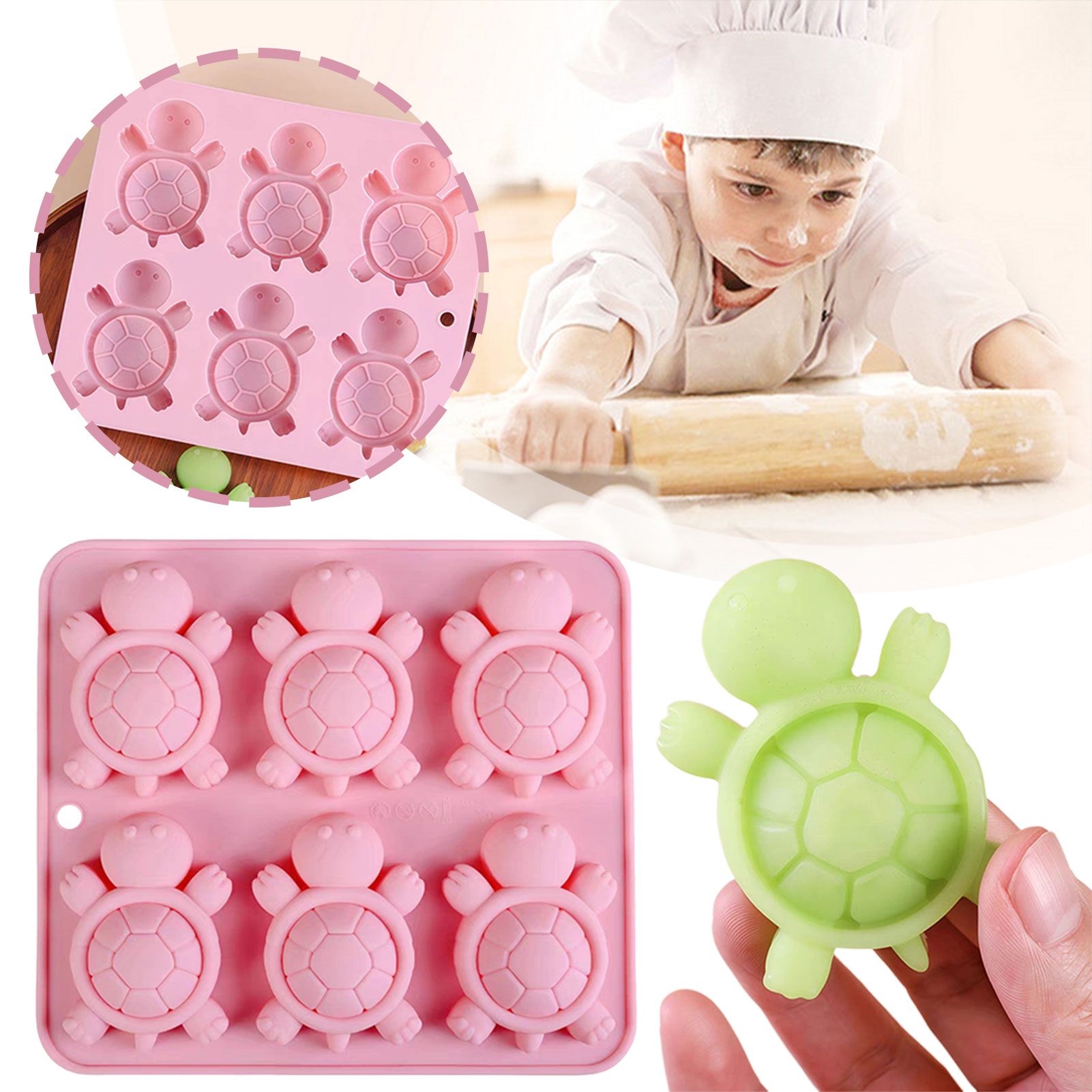 Turtles Ice Tray 3D Tortoises  - Kitchen Appliances Baking ulasan dan harga