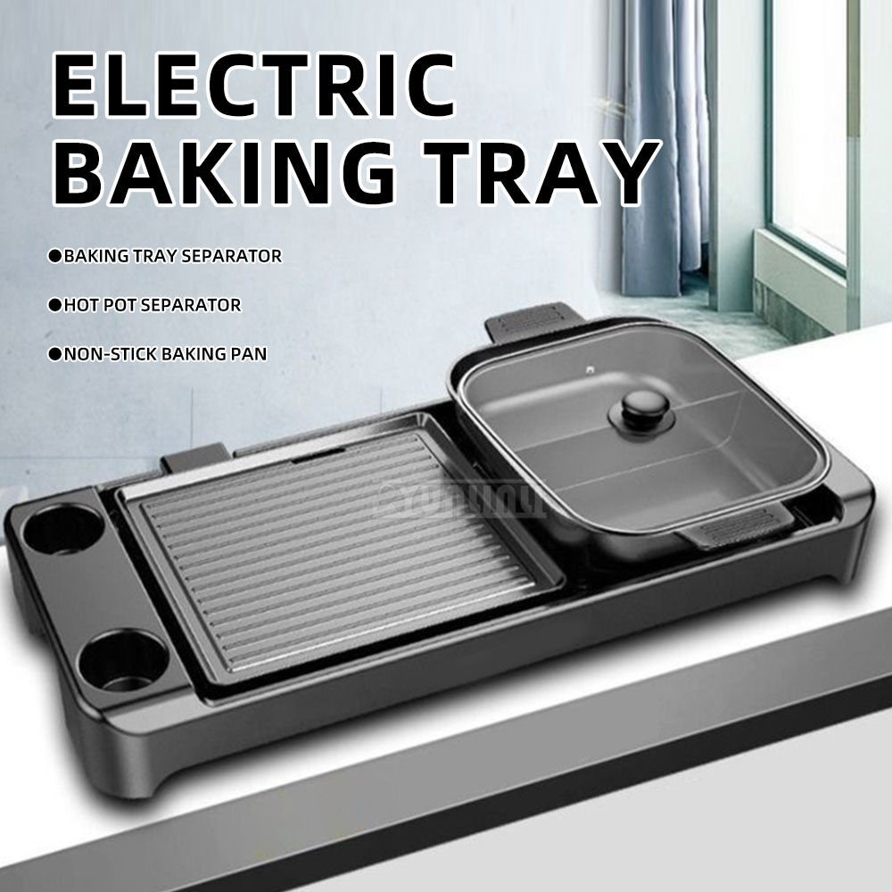 Electric Barbecue Hotpot Stove - Kitchen Appliances Baking ulasan dan harga