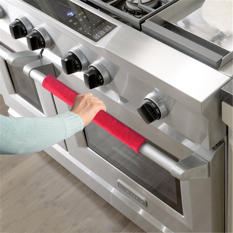 2Pcs/Set Refrigerator Door Han - Kitchen Appliances With Red Knobs ulasan dan harga