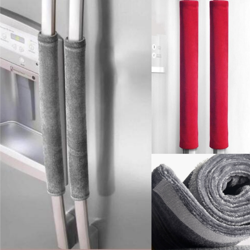 2Pcs/Set Refrigerator Door Han - Kitchen Appliances With Red Knobs ulasan dan harga