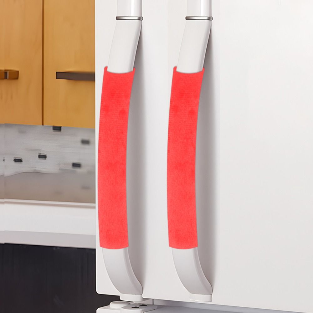 2Pcs/Set Refrigerator Door Han - Kitchen Appliances With Red Knobs ulasan dan harga