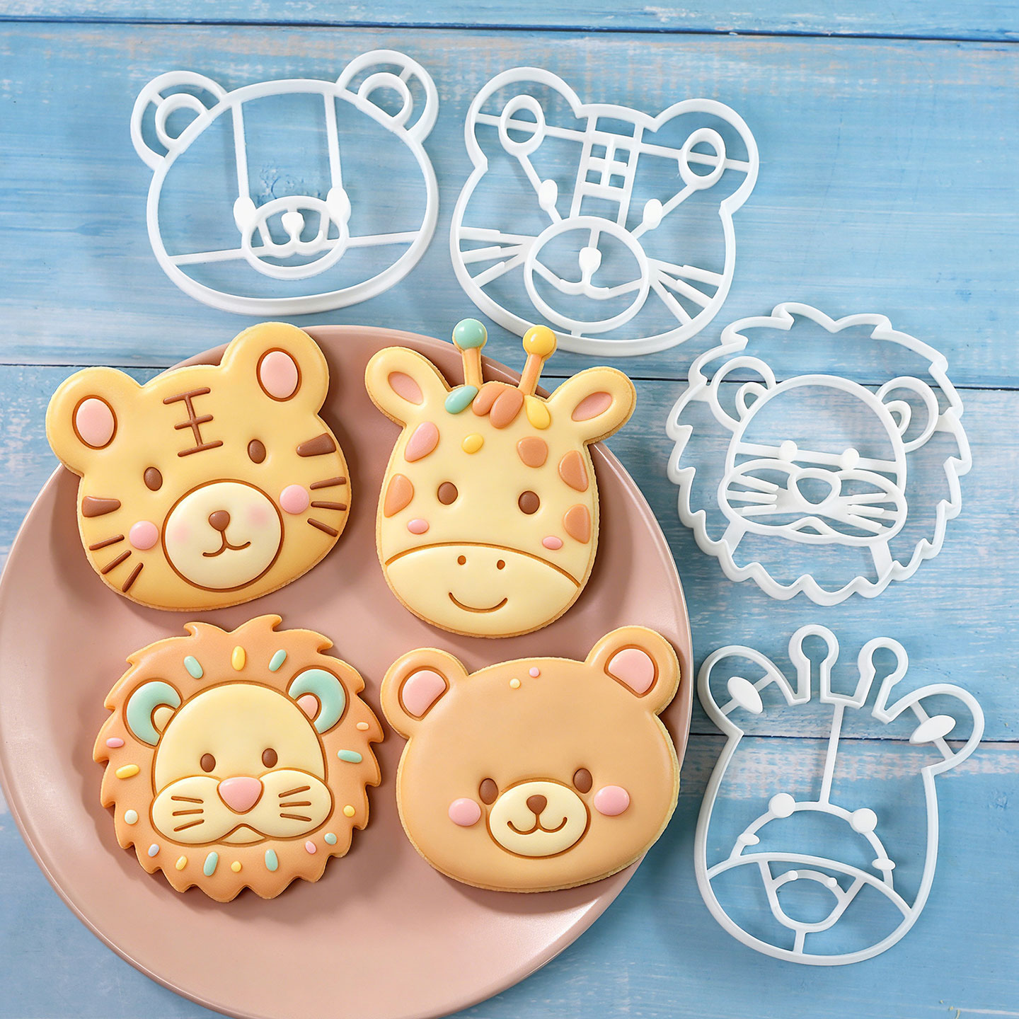 4 Pcs Animal Cookie Cutters Se - Kitchen Appliances Baking ulasan dan harga