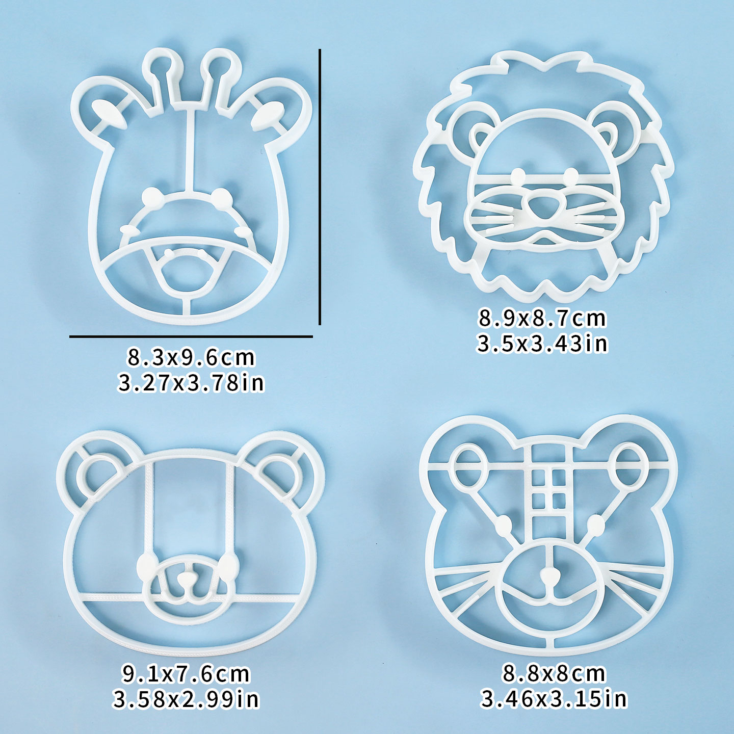 4 Pcs Animal Cookie Cutters Se - Kitchen Appliances Baking ulasan dan harga