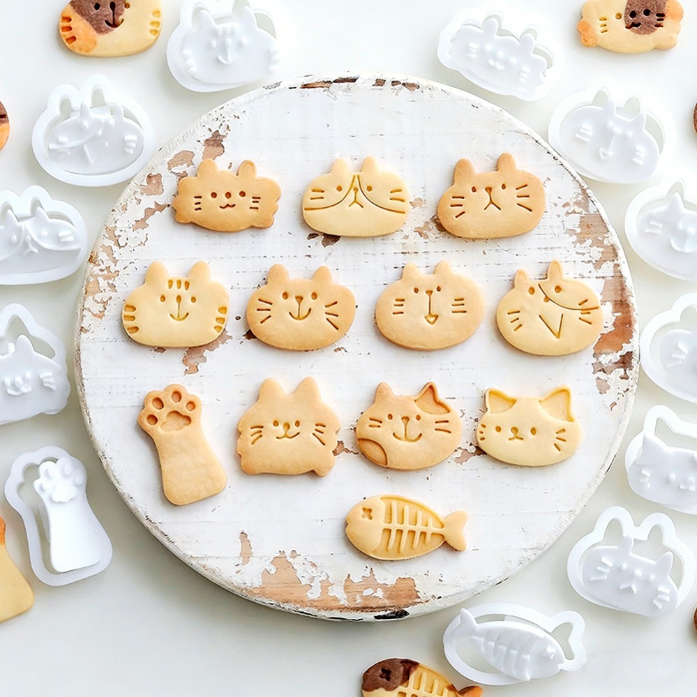 Cute Kitten DIY Stamp Cookie C - Kitchen Appliances Baking ulasan dan harga