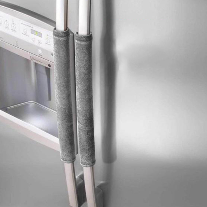 2Pcs/Set Refrigerator Door Han - Kitchen Appliances With Red Knobs ulasan dan harga